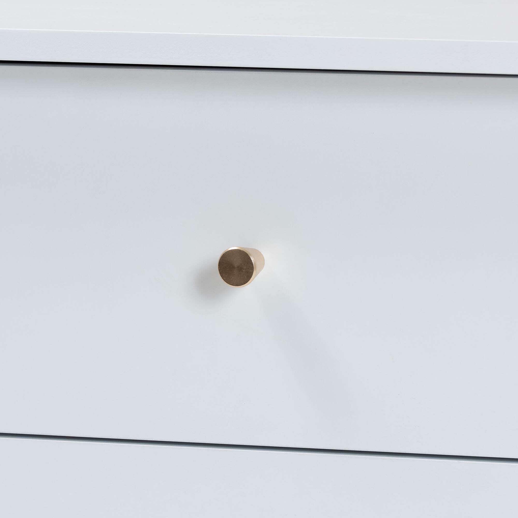 Lucera Mid-Century White 2-Drawer Bobbin Nightstand, WHITE, alternate image number 5