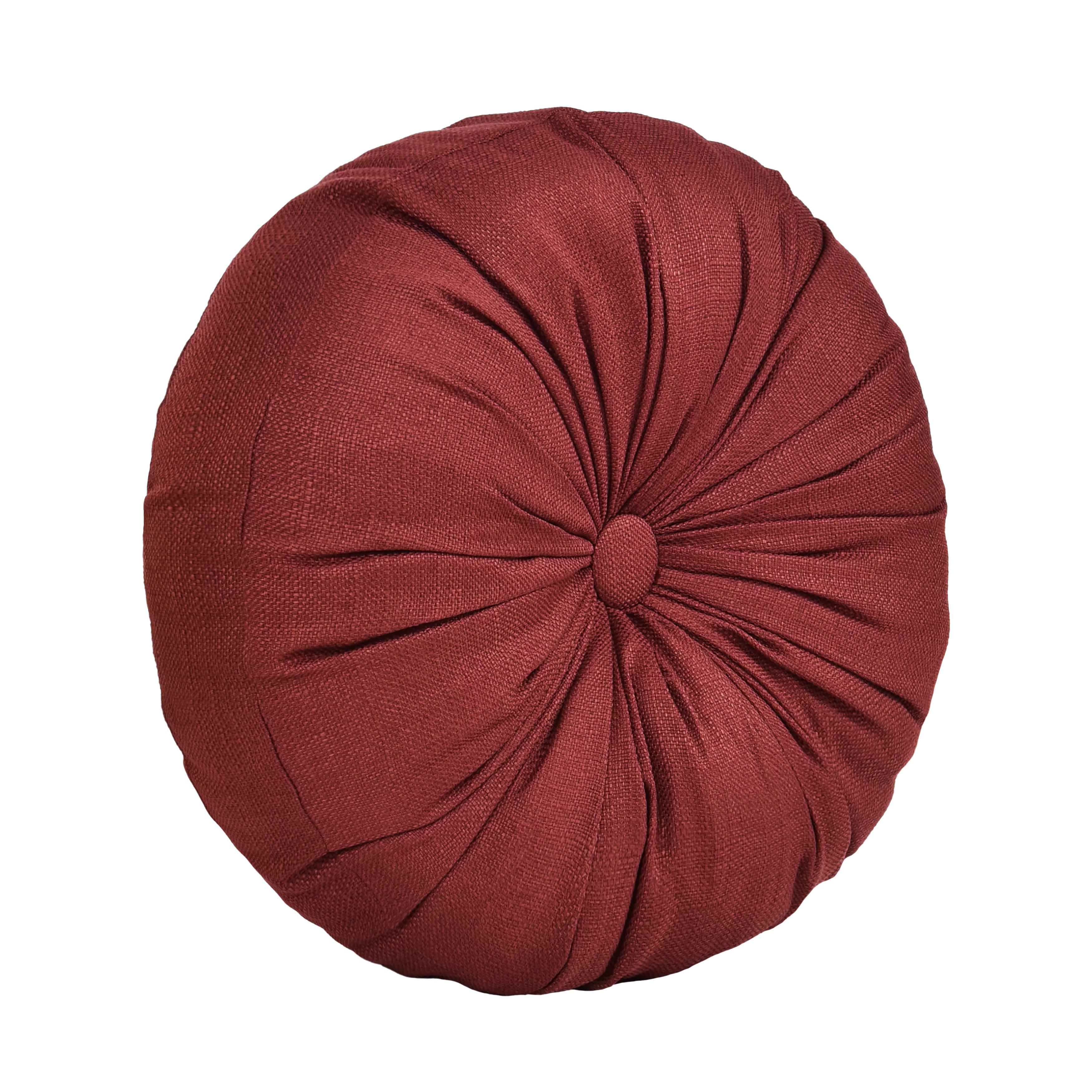 Bari Round Decorative Throw Pillow, RED, hi-res image number 0