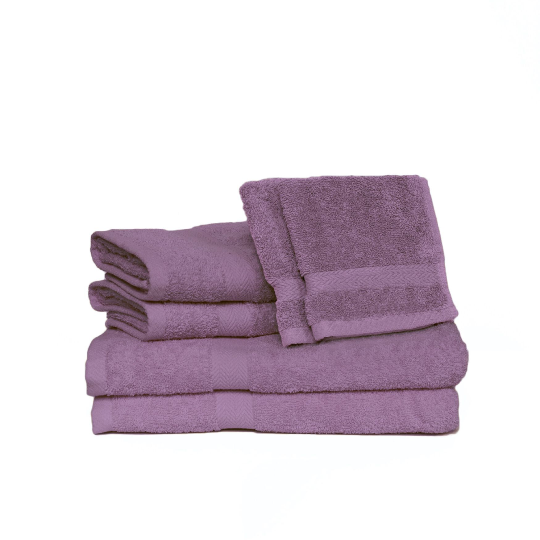 Deluxe 6-Pc. Towel Set, LILAC, hi-res image number 0