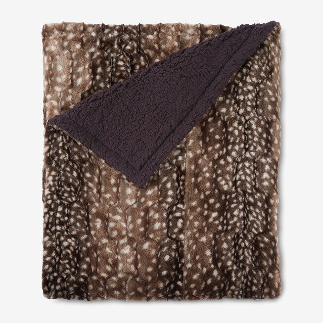 Faux Fur Animal Print Blanket, , hi-res image number null