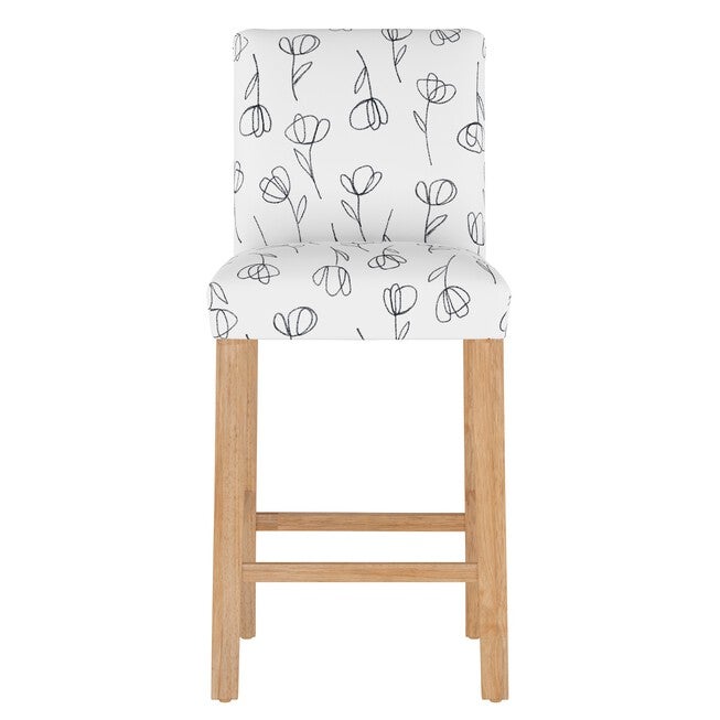 Contoured Tulips Barstool, , on-hover image number null