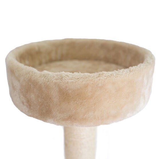 Real Wood 72" Cat Tower Entertainment Furniture With Lounge Basket, Perch, , alternate image number null