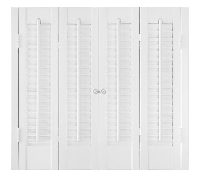 Classic Interior Faux Wood Shutters White, WHITE, alternate image number null