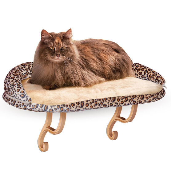 Kitty Cat Sill Deluxe Bolster Leopard, LEOPARD, hi-res image number null