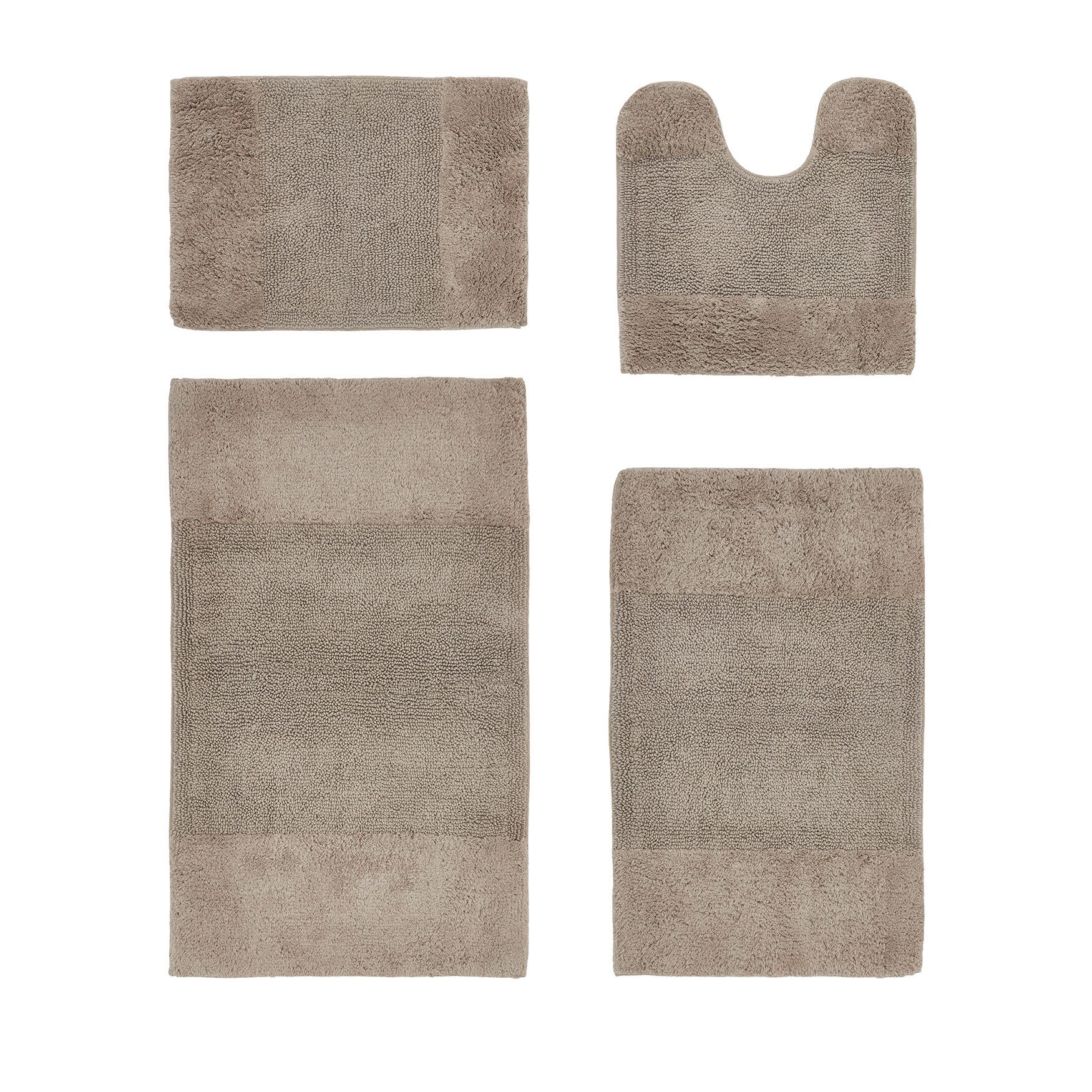 Granada Collection 100% Cotton 4 Piece (17 inches X 24 inches | 20 inches X 20 inches | 21 inches X 34 inches | 24 inches X 40 inches) Bath Rug Set, SAND, hi-res image number 0