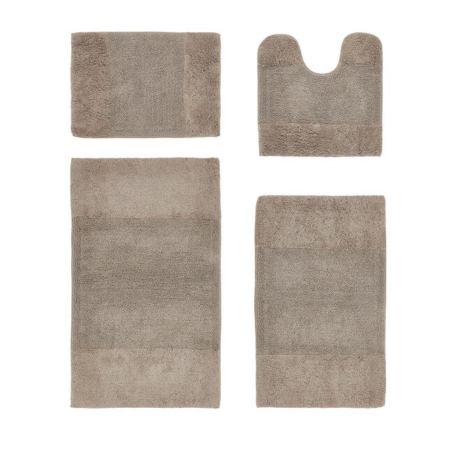 Granada Collection 100% Cotton 4 Piece (17 inches X 24 inches | 20 inches X 20 inches | 21 inches X 34 inches | 24 inches X 40 inches) Bath Rug Set, SAND, hi-res image number 0