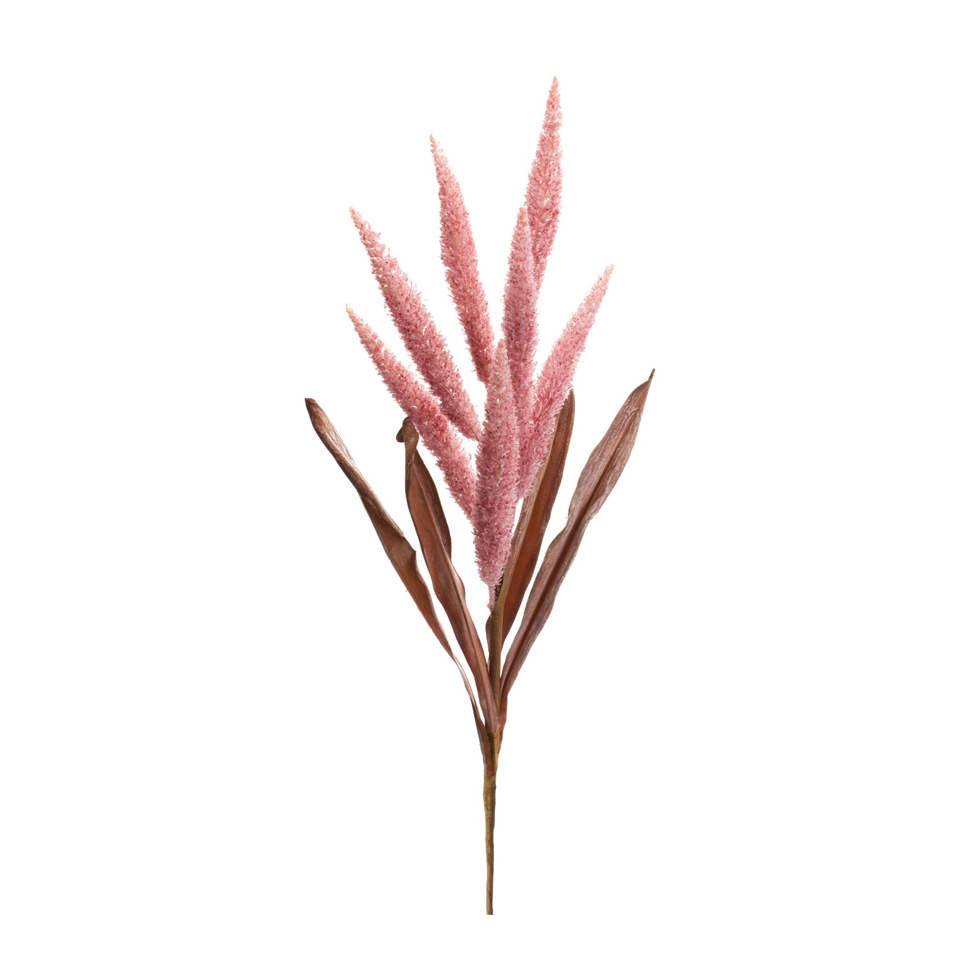 Foxtail Stem (Set of 2) 35.5 inchesH Polyester, PINK, hi-res image number 0