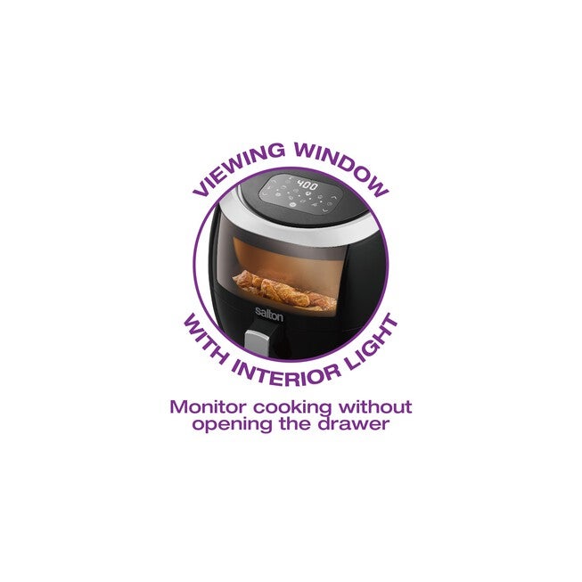 Salton® XL Digital Air Fryer with Viewing Window, , alternate image number null