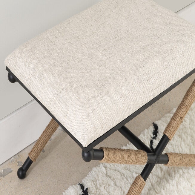 Ashburn Campaign Accent Stool, , alternate image number null