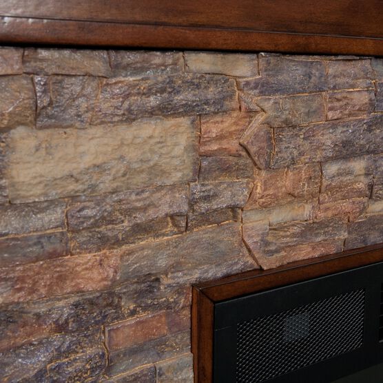 Canyon Heights Simulated Stone Electric Fireplace, , alternate image number null