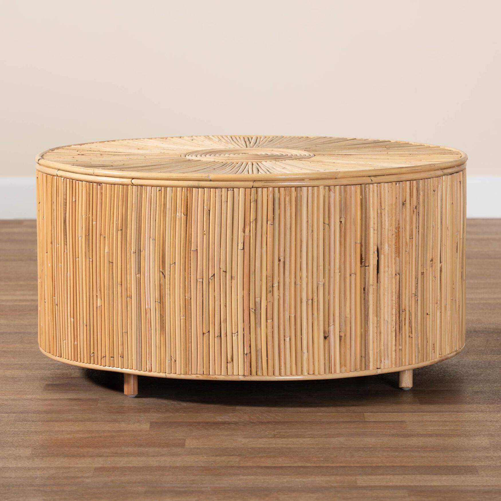 Miami Bohemian Light Honey Rattan Coffee Table, , alternate image number 4
