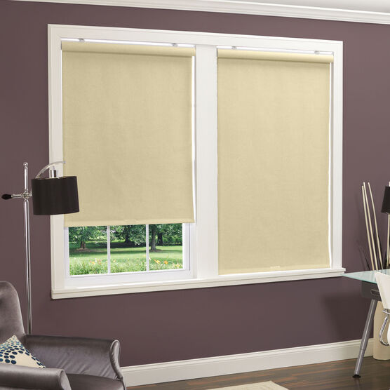 Linen Look Thermal Fabric Cordless Roller Shade, , on-hover image number null