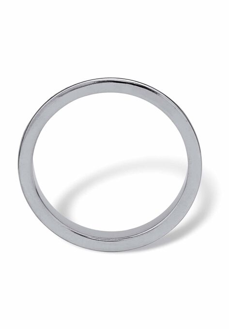 Sterling Silver Simulated Birthstone Stackable Eternity Ring, , on-hover image number null