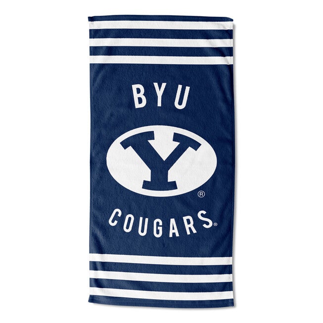 BYU Stripes Beach Towel, MULTI, hi-res image number null