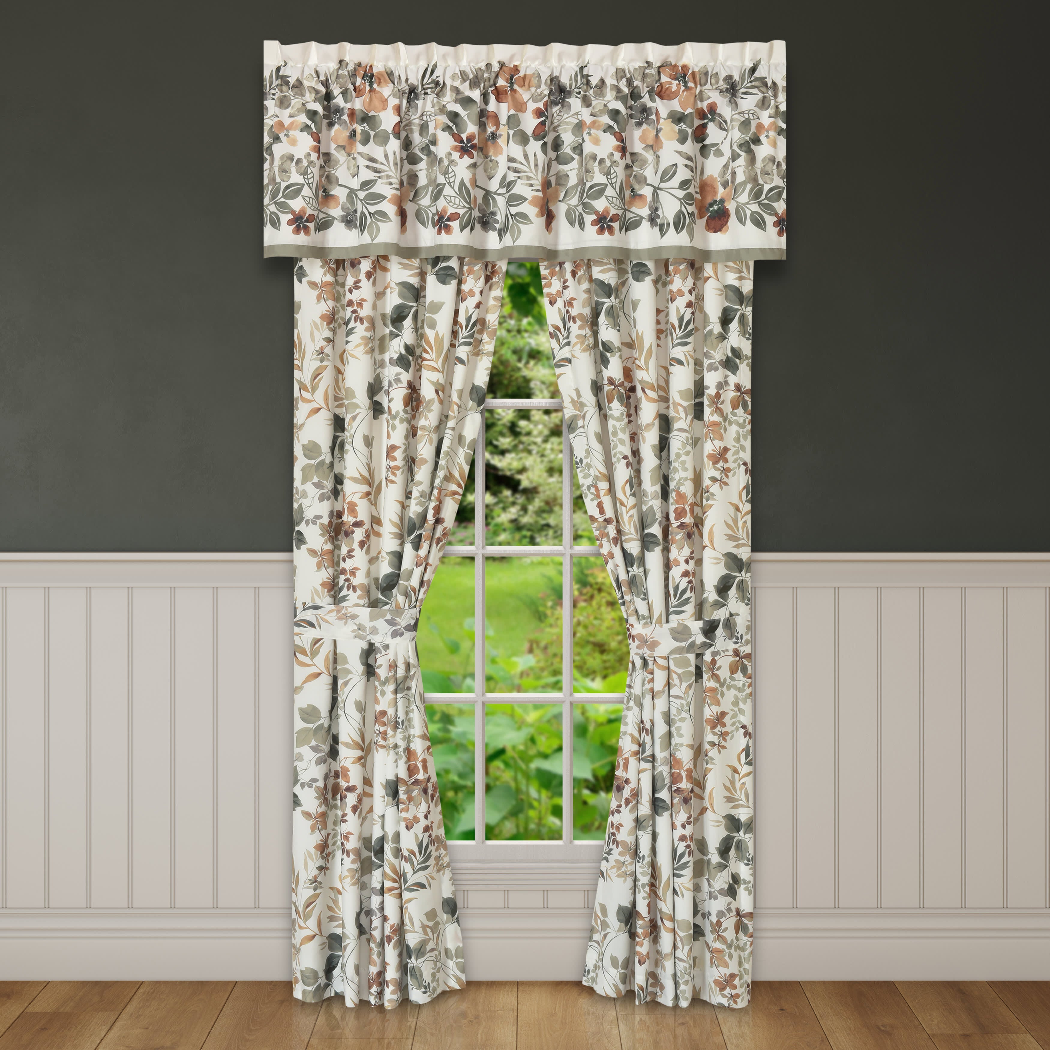 Evergreen Window Straight Valance, SAGE, alternate image number 1