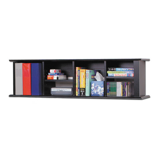 Wall Mounted Desk Hutch, BLACK, hi-res image number null