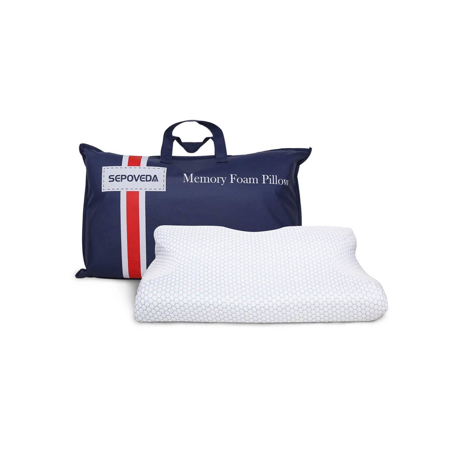 Sepoveda Contour Memory Foam Pillow, WHITE, alternate image number 3