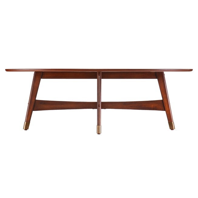 Rhoda Oval Midcentury Modern Coffee Table, , alternate image number 2