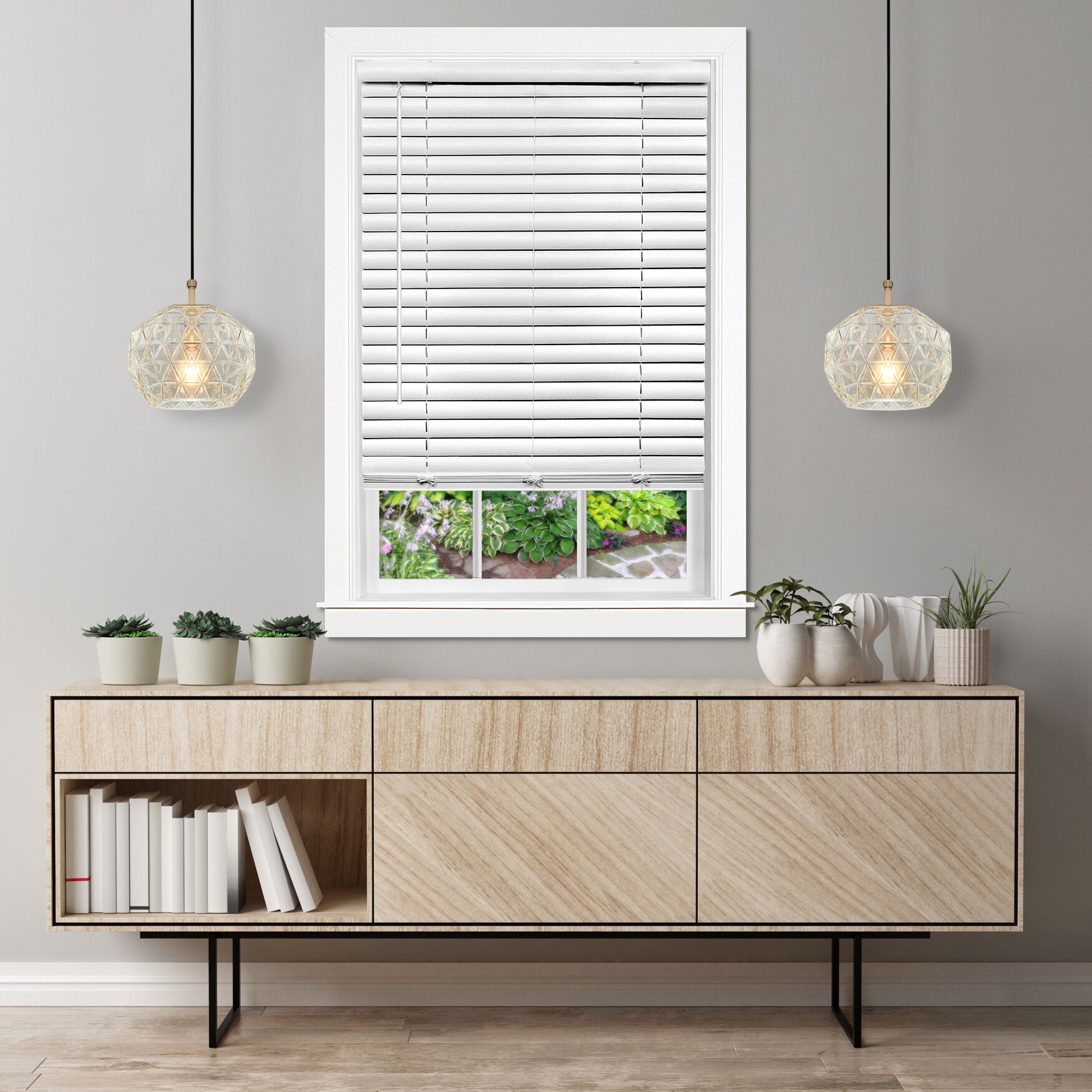 Cordless GII Luna 2 inches Vinyl Venetian Blind, WHITE, hi-res image number 0