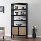 Carondale Bookcase Storage Shelf, BLACK, hi-res image number null
