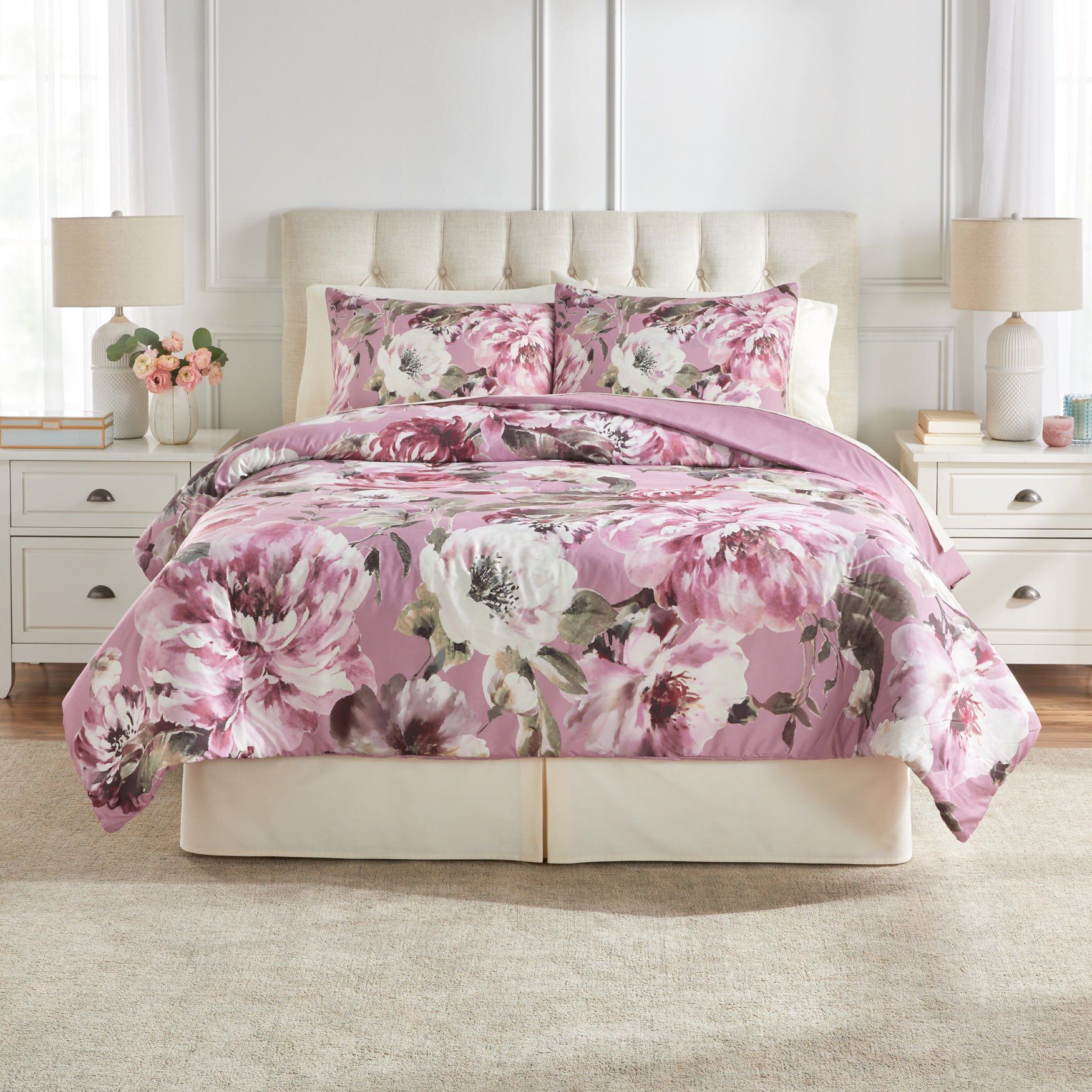 Eleanor Comforter Set, FLORAL, hi-res image number 0