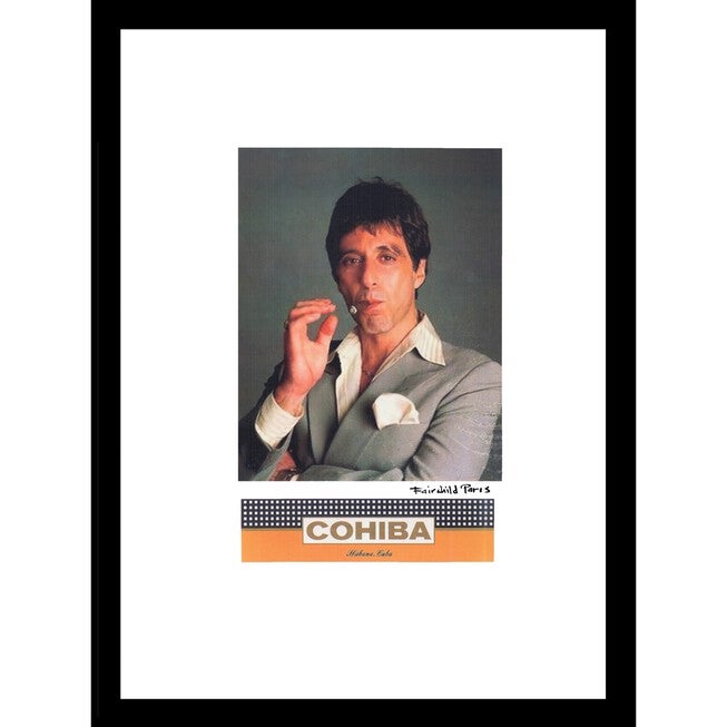 Cohiba Al Pacino 14x18 Framed Print, GREY ORANGE, hi-res image number 0