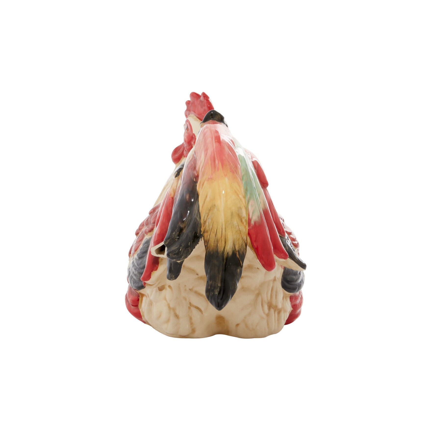 Red Ceramic Farmhouse Birds Garden Sculpture, , alternate image number 2