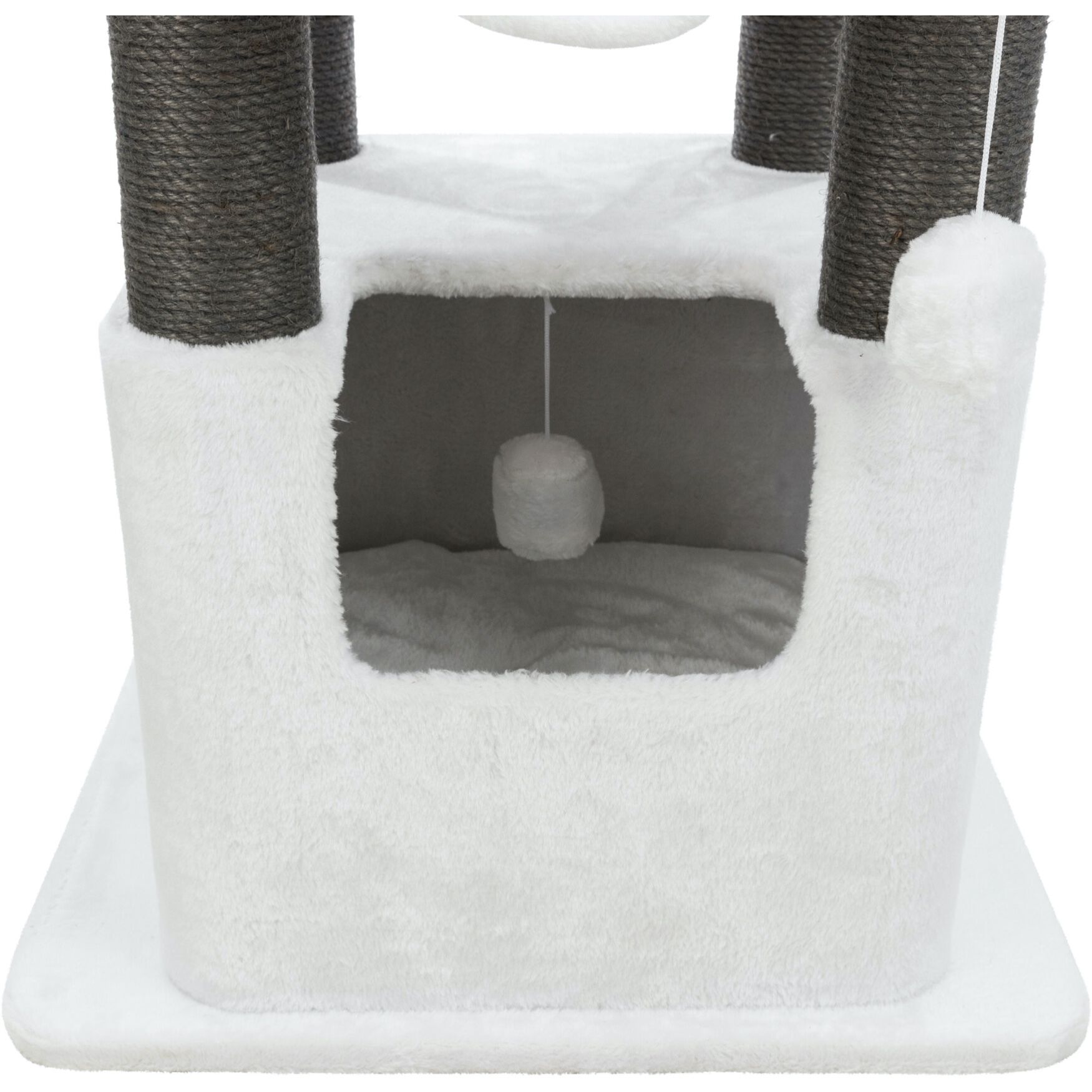 Lucano Cat Tower Scratching Post Cream/Gray, , alternate image number 3