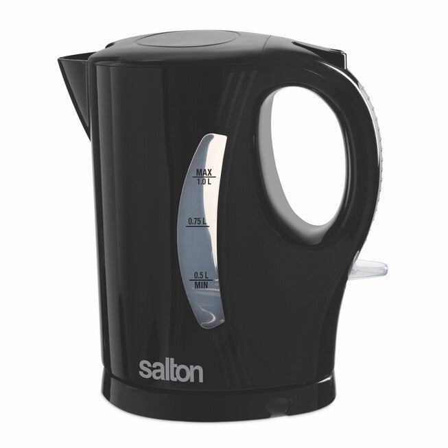 Compact Space Saving Cordless Jug Kettle 1 L/Qt - Black, BLACK, hi-res image number null
