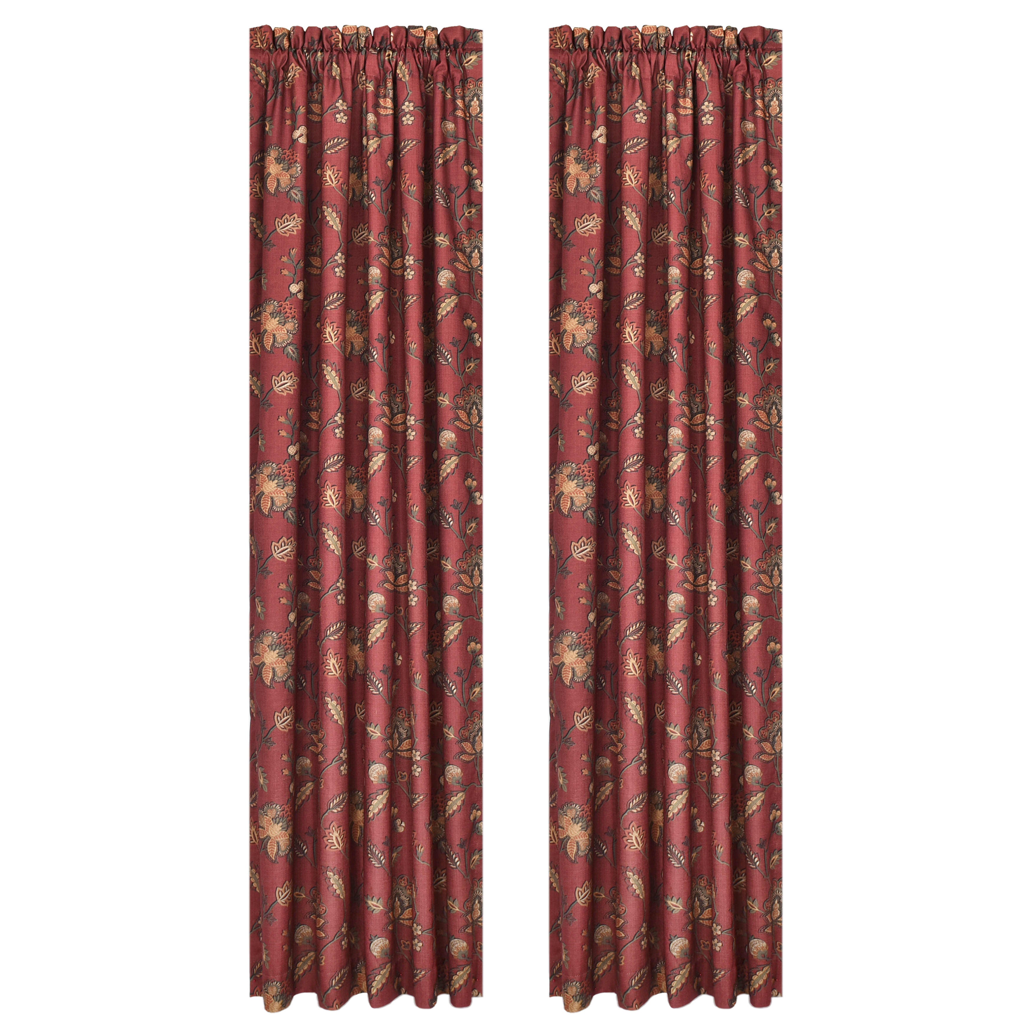 Bari 84 Inch Window Panel Pair, RED, alternate image number 3