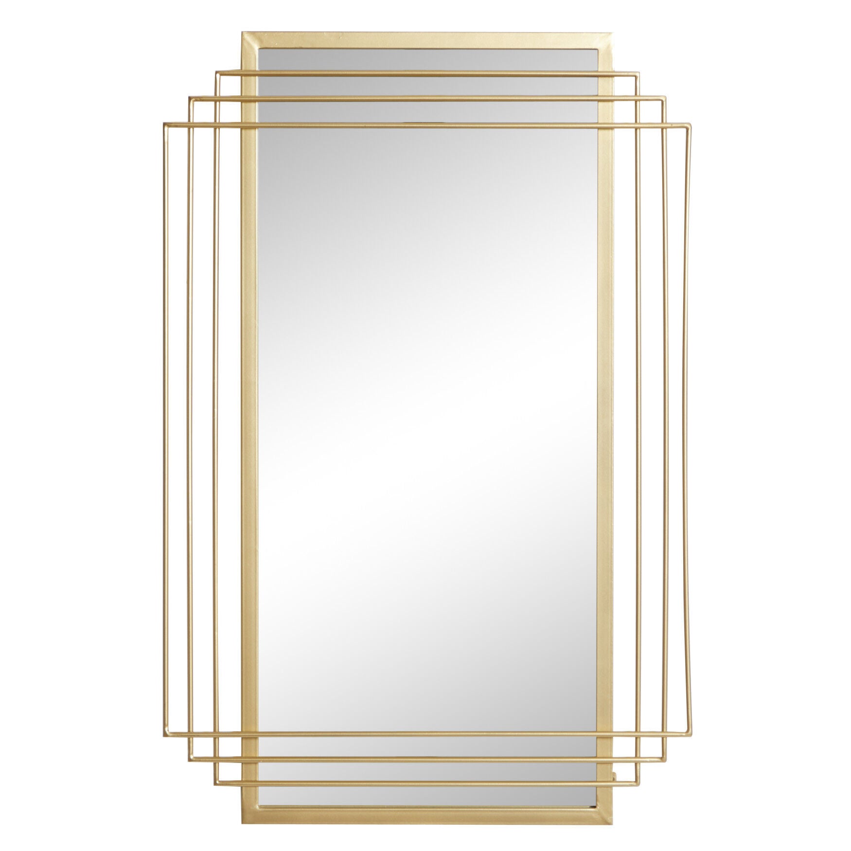 Cosmoliving By Cosmopolitan Gold Glam Wall Mirror, GOLD, hi-res image number 0