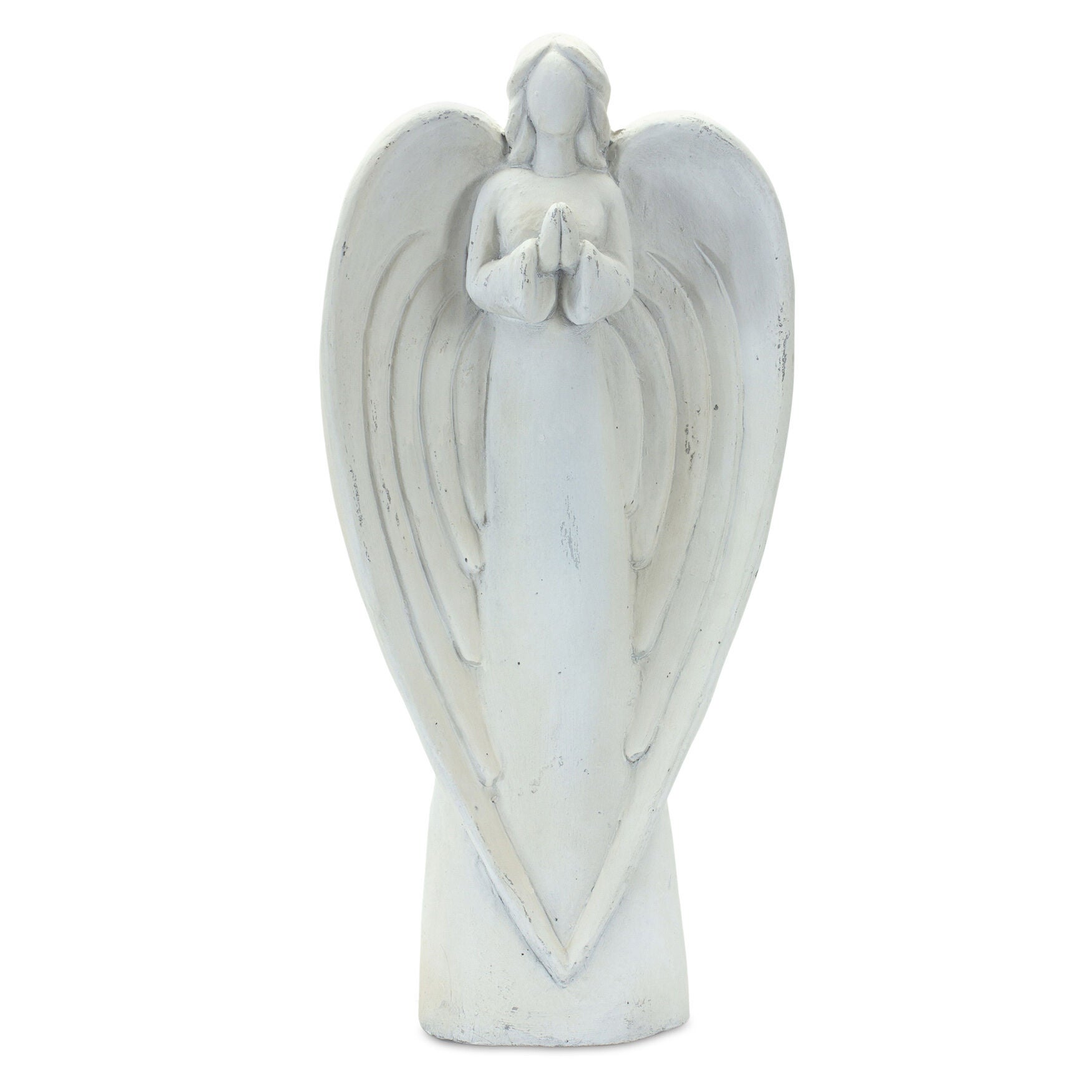 Stone Garden Angel Statue With Bird Accent (Set Of 2), , on-hover image number 1