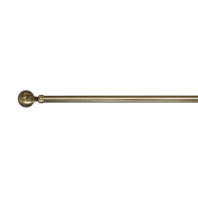 Versailles' Lexington Ball Rod Set (48in - 86in), BRASS, hi-res image number 0