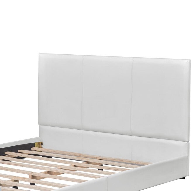 Abbey Platform Bed, Beige, Queen, WHITE, alternate image number 12