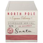 Santa's Workshop Table Runner 14x108, RED, hi-res image number null
