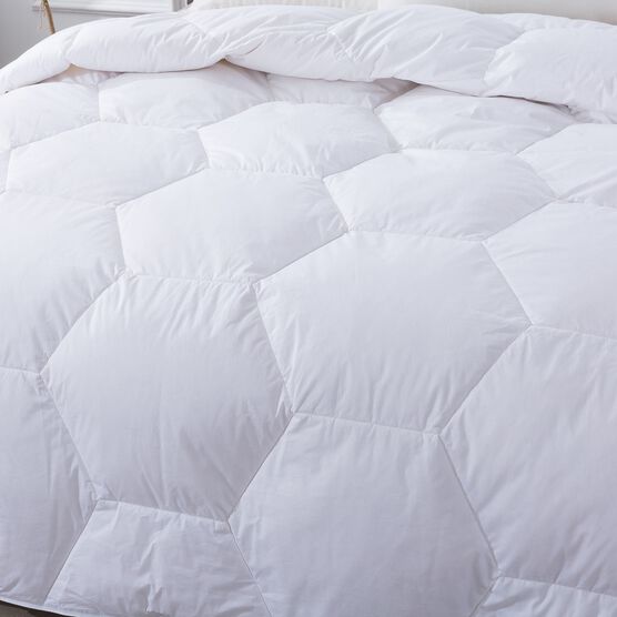 Honeycomb Stitch Down Alternative Comforter, White, , alternate image number null