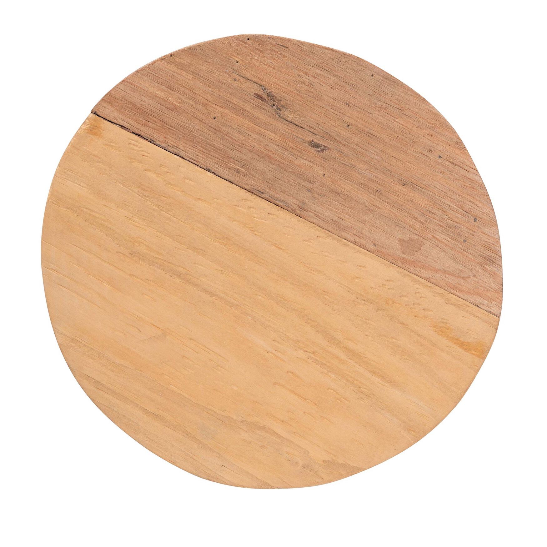 Terah Mid-Century Modern Natural Brown Teak Wood Ottoman Footstool, , alternate image number 3