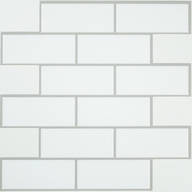 Peel And Stick Sticktiles, SUBWAY WHITE, hi-res image number 0
