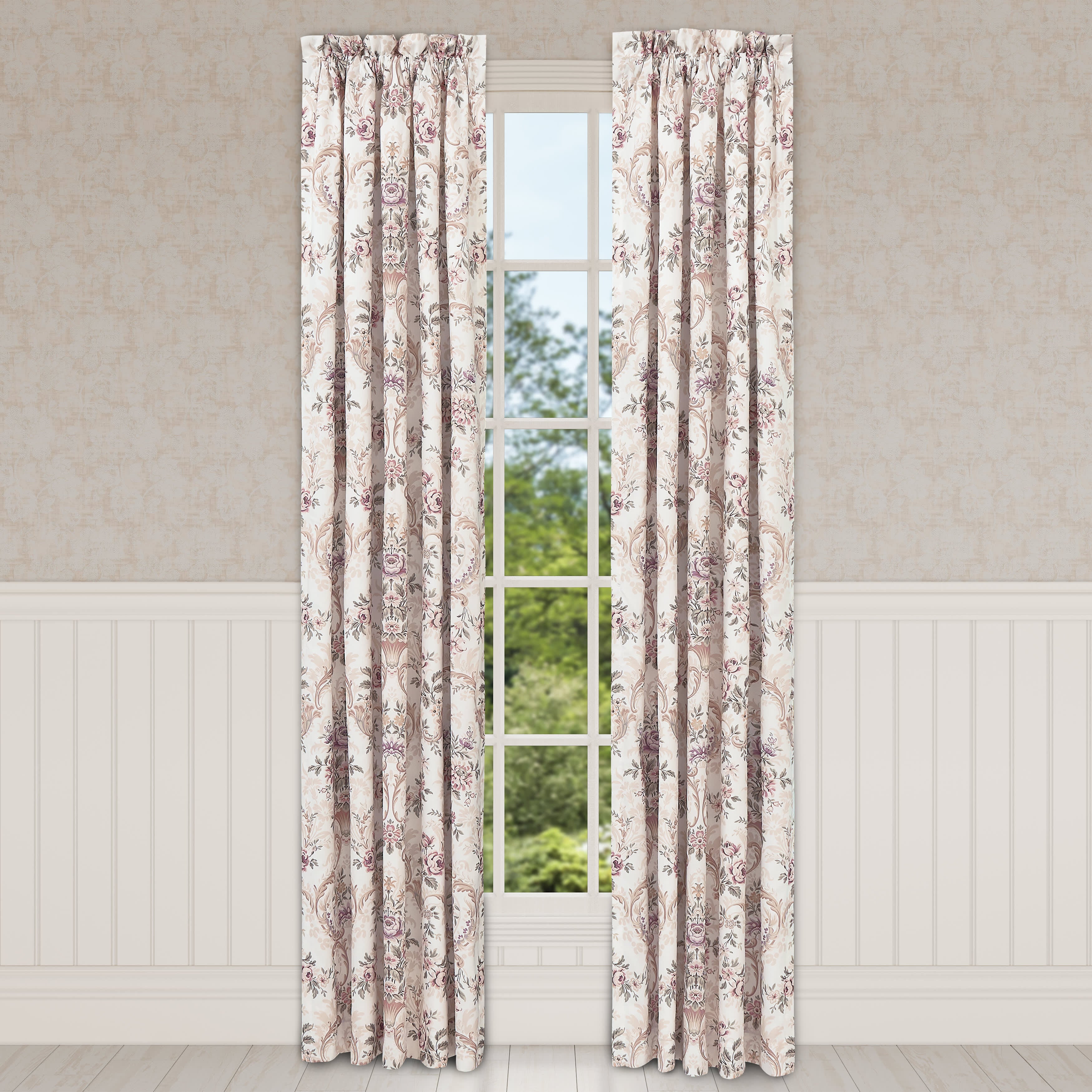 Avant Garden 84 Inch Window Panel Pair, BLUSH, alternate image number null