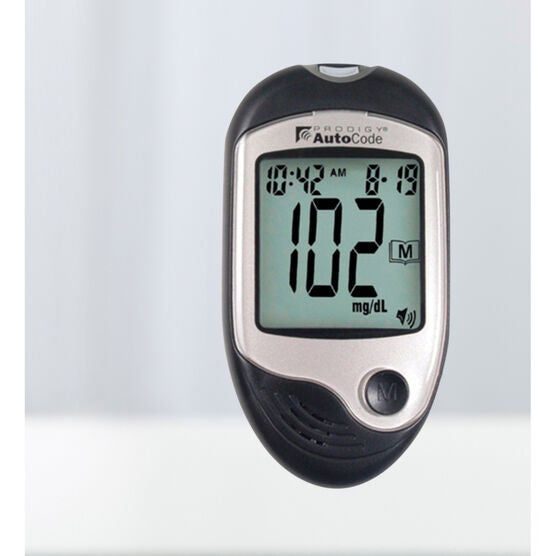PRODIGY AUTOCODE® TALKING BLOOD GLUCOSE MONITORING METER, GRAY, hi-res image number null
