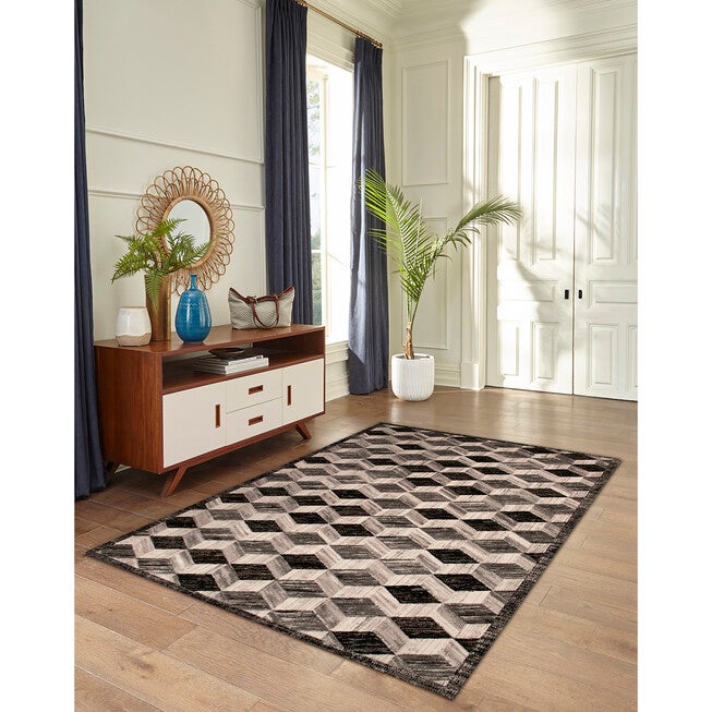 Liora Manne Fresco Cubes Indoor/Outdoor Rug, , on-hover image number null