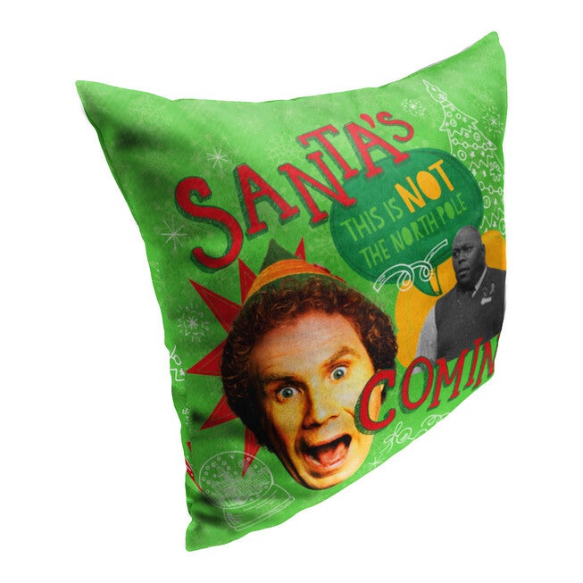 Wb Elf Not The North Pole Printed Throw Pillow, , on-hover image number null