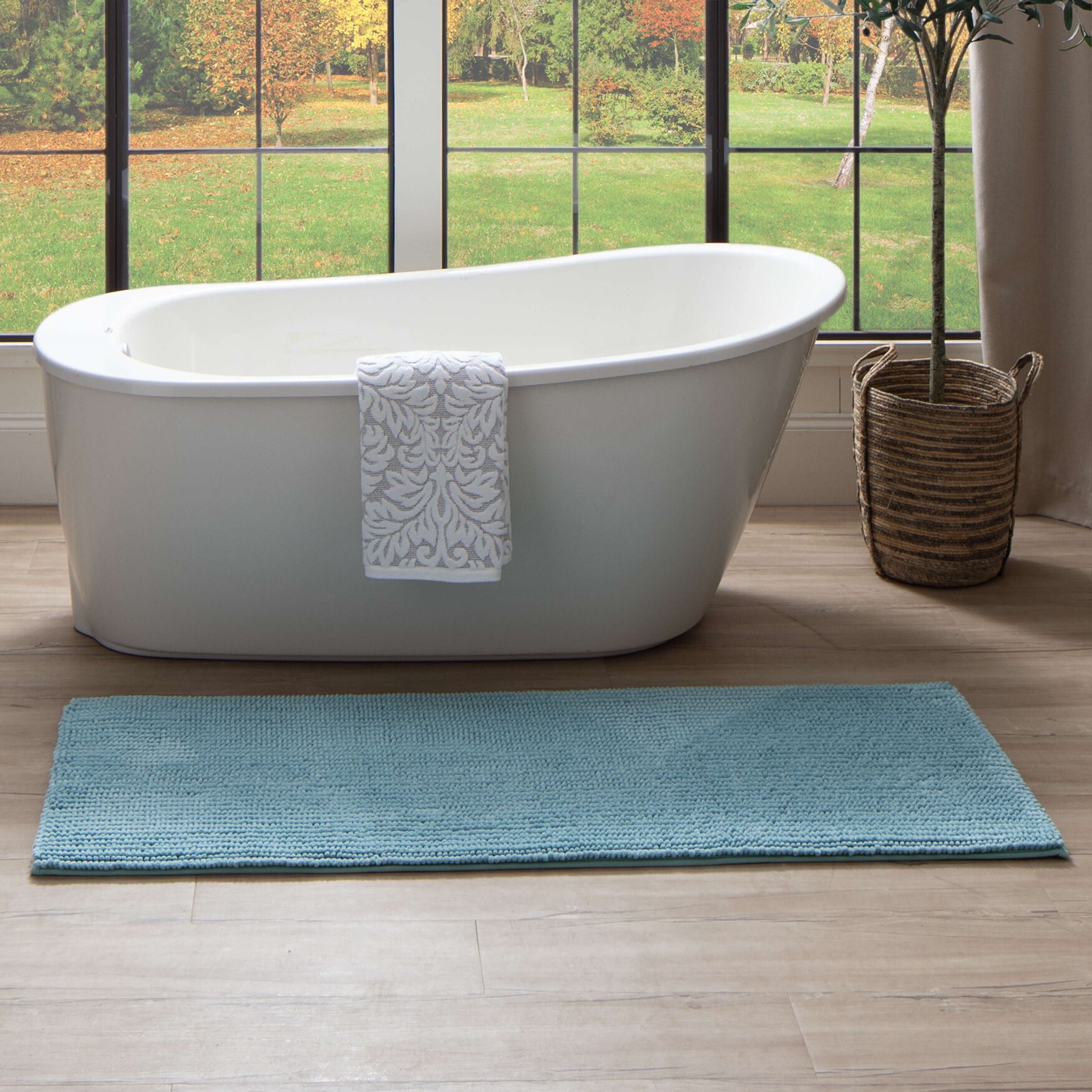 Homespun Noodle Bath Rug, , alternate image number 8