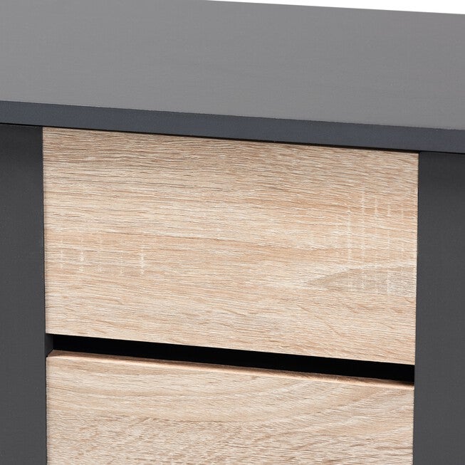 Melle 2-Door Wood Entryway Shoe Storage Cabinet Furniture, , alternate image number null