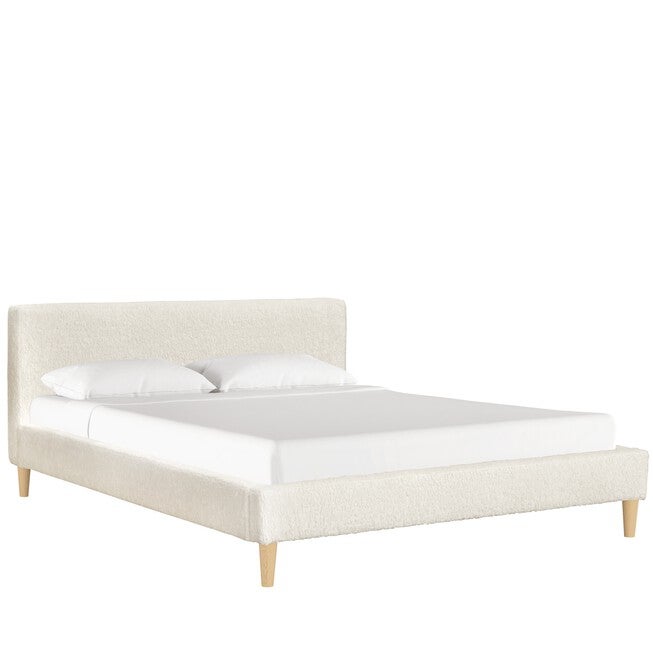 Fur Platform Bed, NATURAL, hi-res image number 0