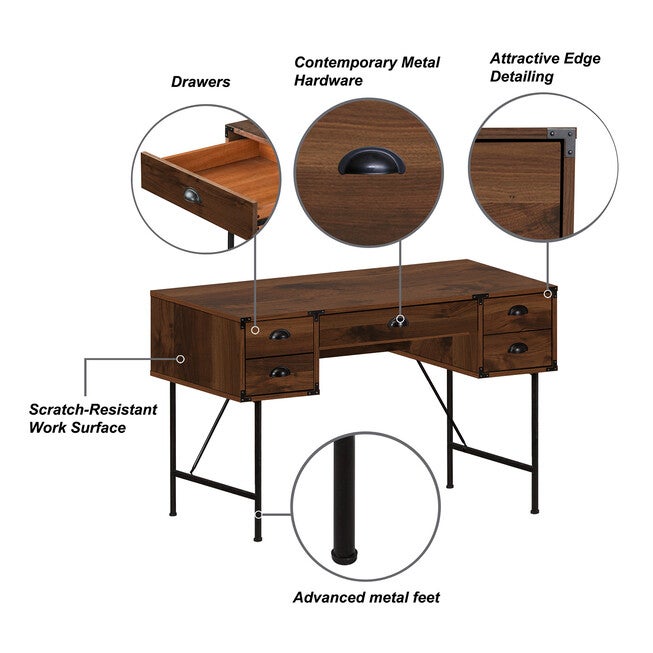 47 inches Writing Desk, , alternate image number null
