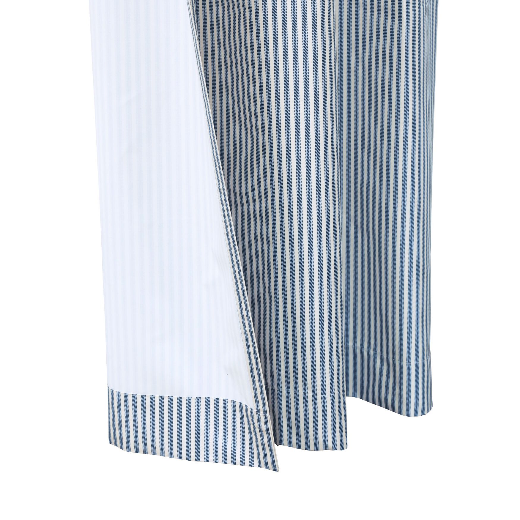 Ticking Stripe Room Darkening Pole Top Curtain Panel Pair, , alternate image number 9