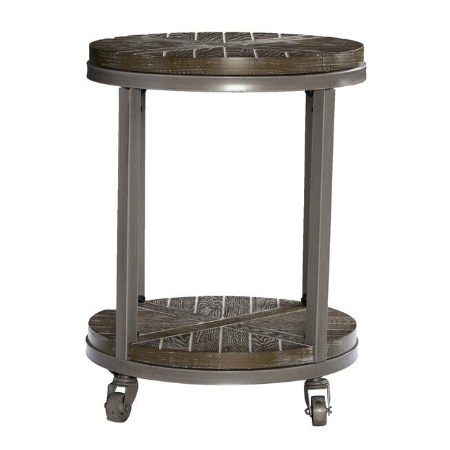Konya Urban Industrial Round End Table, , alternate image number null