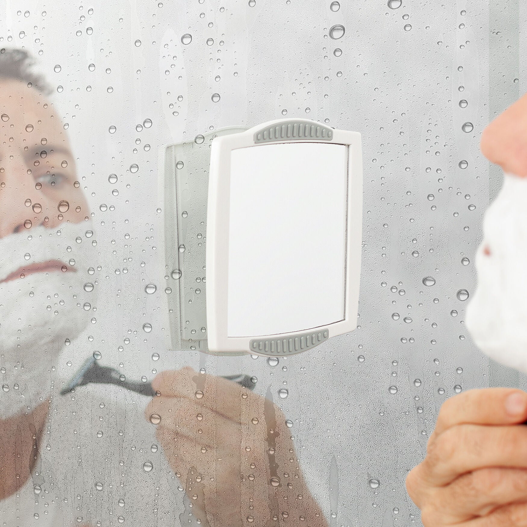 Fog Free Clip-On Shower Mirror, , alternate image number 2