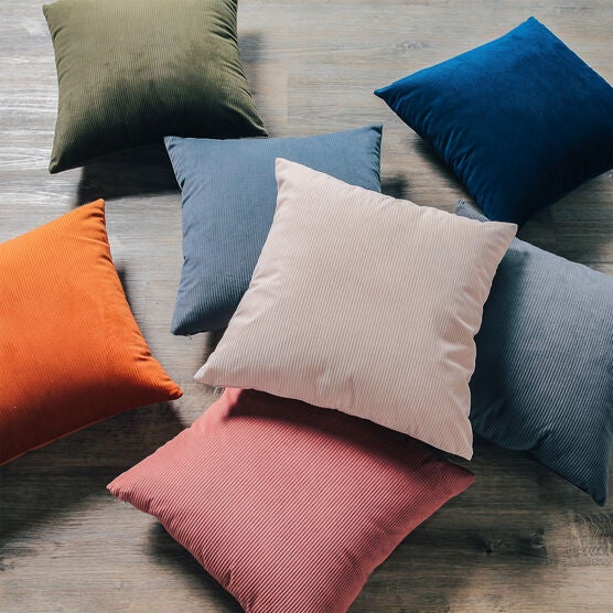 Solid Ribbed Toss Pillow, , alternate image number null